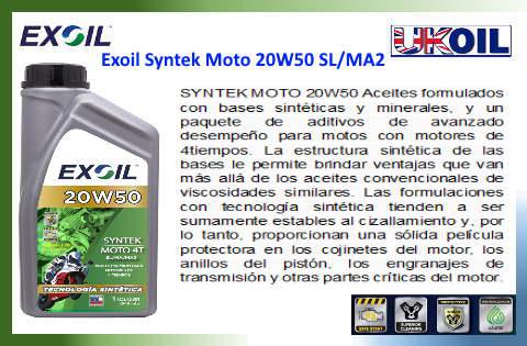 Exoil Syntek Moto 20W50 SL/MA2